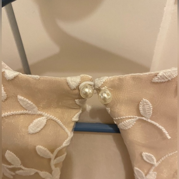 Anthropologie Princess Daliana Jessie Beaded Floral Tulle Flower Girl Dress - Picture 6 of 7